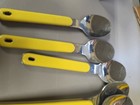 19 X Vintage Cutlery Retro Yellow Plastic Stainless Steel 70s 80s Prop Set