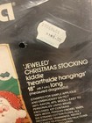 Vintage Bucilla Jeweled Felt Christmas Stocking Kit 48605 - Hearthside Hangings