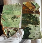 Rare Australian Chrome Chalcedony Slabs Set