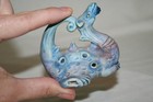 Vtg Loch Ness Monster Ocarina Dragon 3 Hole Flute Nessie Sea Monster Instrument