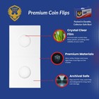 Coin Shield 50 Small Dollar 2x2 Cardboard Flips With Dollar  White