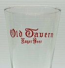 Vintage Old Tavern Lager Beer Warsaw  Illinois Beer Glass