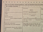 Third Reich Ww2 German Blank Form Card Stock Document Genealogy Record Sheet
