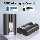 2 Pack 7200mah Rechargeable Battery And Charger Station For Ring Doorbell 2 3 4