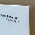 From 1977   Apple Computer Ii Retail Price List - 48 Years Old - Rare Vintage
