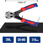 Workpro Mini Bolt Cutter 8-inch 210mm Cr-mo Small Bolt Cutter Wire Cable Cutter