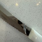Cutco 1759 Kd Table Knife Pearl White Handle Serrated Steak Knife Made In Usa