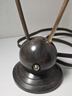 Vintage Mid-century Atomic Rabbit Ears Tv Antenna Unbranded Red Ball Tips Prop