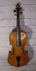 Antique 4 4 Violin European Trade Refinished Heel Crack Repair Needed
