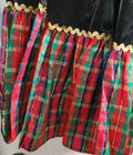 Handmade Full Tiered Circle Square Dancing Western Skirt  Christmas Plaid Large