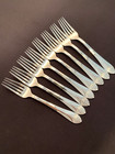 Ss United States Silverplated Desert Forks Set Of 8 Manhattan Pattern