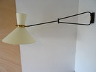 Old Stem Wall Lamp Lunel 1950 French Sconce Jib Light Disderot Arlus
