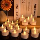 Battery Operated Flameless Led Tealight Candle Flickering Tea Lights Fake Candle