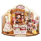 Rolife Elsa s Diy Miniature Wooden Tailoring Type Dollhousestoys Child Girl Gift