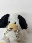 Princess Soft Toys Puppy Dog Plush White Black 12  Floppy Beanie Stuffed 1998