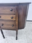 Antique Mahogany Martha Washington Sewing Cabinet Hardwood 3 Drawers