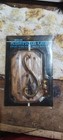 Vtg Nos Single Hook Wooden Oak Wall Plaque Antique Brass Finish Taiwan  33130