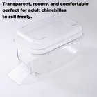 11 Inch Large Clear Chinchilla Dust Bath House Enclosed Hideout Lift Off Lid