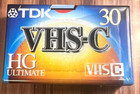 Tdk Vhs-c Hg Ultimate Camcorder Video Camera Cassette Tc-30hg Recordable New