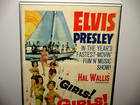 1962- Elvis Presley-movie Poster-org- Girls  Girls Girls-36  Framed-62 377