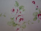 Yuwa Antique French Roses Collection Rose Garlands On Pale Pink Cotton Fabric 