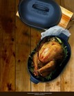 Bayou Classic Cast Iron Oval Roaster Features Domed Cast Iron Lid 12 Qt  7418