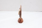 Vtg Northwest Coast  moon  Carved Wooden Mask Totem Figure Abalone Inlay 4 25 