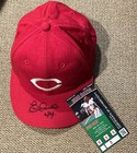 1989 Eric Davis Cincinnati Reds Signed Autographed Game Used Hat Cap Coa