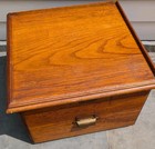 Vtg 1 Drawer Mission Oak File Cabinet Emerson Vocational High School Buffalo Ny