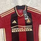 New  150 Adidas Authentic Mls Atlanta United Fc  23 24 Home Soccer Jersey Small