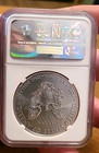 2017 American Silver Eagle Dollar Ngc Ms70  Mint State70  Graded Early Release