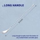 Spoon Cocktail Mixing Stirrers For Drink  Stainless Steel 12 Inches Long Handle