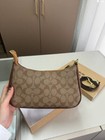 Coach Teri Ladies Elegant Shoulder Bag Leather Crossbody  Khaki saddle Multi nwt