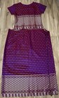 Thai 100  Silk Top   Wrap Sarong Skirt Shimmering Purple Festival Hippie Boho
