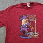 Vtg New Orleans Jazz Heritage Festival T Shirt Mens Xl Red Gator Tee Alstyle