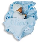 Personalized Baby Blanket For Boys - Blue