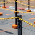 1 5-inch 100-feet Plastic Chain Links For Fence And Gate  yellow 