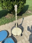 Vintage 1920   s Gretsch Broadcaster Tenor 4 String Banjo With Case Estate Find   