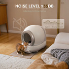 Automatic Self-cleaning Cat Litter Box With Plastic Pad  Smart Cat Litter Box Wi