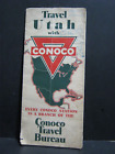 Vintage - 1940 s - Conoco - Road Map - Utah