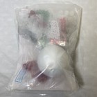 Satin Beaded Christmas Ornament Kit  carol Princess  Pearls Red Green Beads New