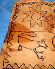 Vintage 1930s Tapas Cloth Handmade From Tree Bark Solomon Islands 27 X 20 Inch