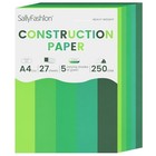  25 Sheets Cardstock Paper  8 5 X 11 Color Cardstock Paper Gradual Change Green