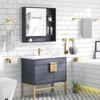 10 Piece Bathroom Hardware Accessories Set With 16  Towel Bar - Nickel Golden