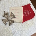 Vintage 1975 Reed   Barton Sterling Silver Christmas Cross 22gm
