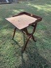 Antique English Victorian Folding Military Campaign Field Writing Desk