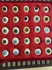Vintage Human Prosthetic Eye   Antique Artificial Mix Eye Set Of 25 Pcs
