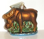 2004 - Munching Moose - Old World Christmas - Blown Glass Ornament New W tag