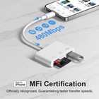  apple Mfi Certified  Sd Card Reader For Iphone  Lightning To Sd Card Reader    