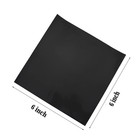 2 Pack Self-adhesive Rubber Pad Sheet  6 X 6 Inches  Black thin Silicone Rubber